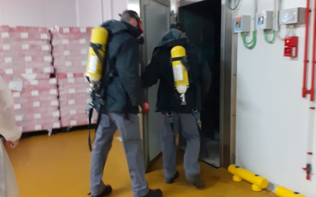 Nueva formación: simulacro por fuga de amoniaco en nuestras instalaciones